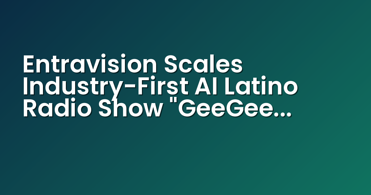 GeeGee & Coyotec is the first human-AI Latino personality show on a bilingual radio format.